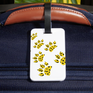 Cheetah Paw Skriv ut Bagagebricka