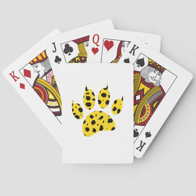 Cheetah Paw Skriv ut Casinokort (Baksidan)