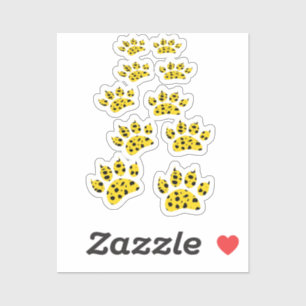 Cheetah Paw Skriv ut Klistermärken