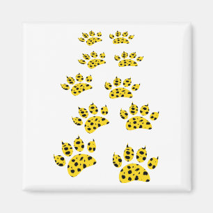 Cheetah Paw Skriv ut Magnet