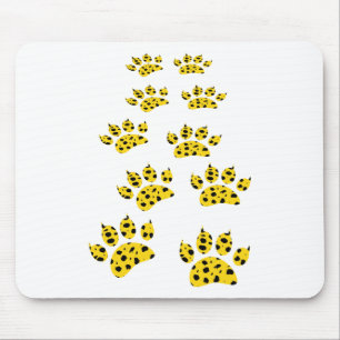 Cheetah Paw Skriv ut Musmatta