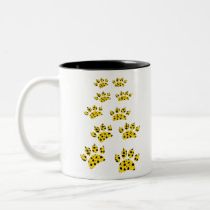 Cheetah Paw Skriv ut Två-Tonad Mugg