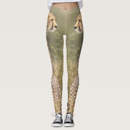 Cheetah Photographed in the Vild Quality Leggings