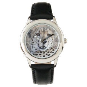 Cheetah Porträtt Armbandsur