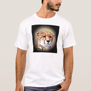 Cheetah Porträtt by Full Moon: Naturens Grace T Shirt