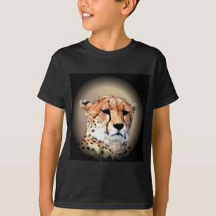 Cheetah Porträtt by Full Moon: Naturens Grace Tee Shirt