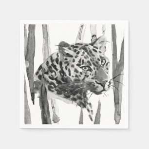 Cheetah Porträtt Pappersservett