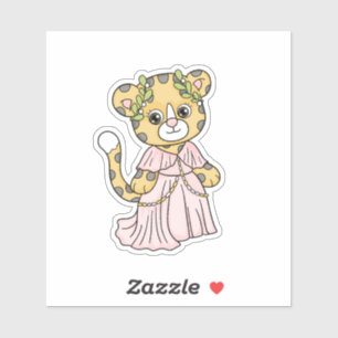 Cheetah Princess Klistermärken