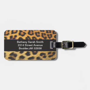 Cheetah Print Bagagebricka
