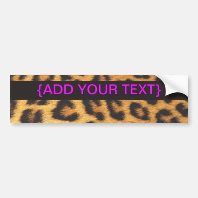 Cheetah Print Bildekal (Framsidan)