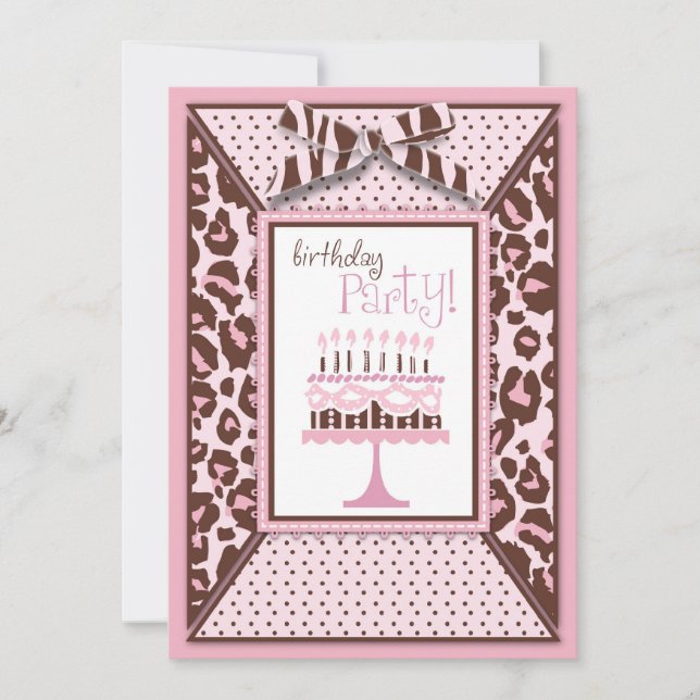 Cheetah Print & Birthday Cake (Framsida)