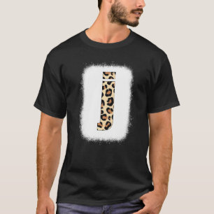 Cheetah Print Brev J Initial Brev J Leopard B T Shirt