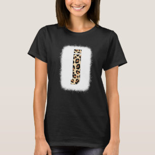 Cheetah Print Brev J Initial Brev J Leopard B T Shirt