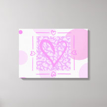 Cheetah Print Heart Polkadots Wall Art