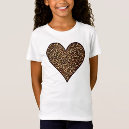 Cheetah Print Heart T Shirt