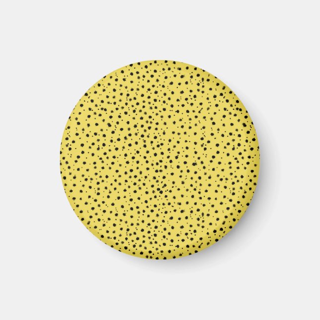 Cheetah Print in Natural färg Magnet (Framsidan)
