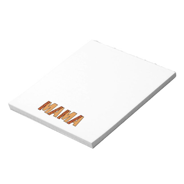 Cheetah Print Leopard Mamma Anteckningsblock (Roterad)