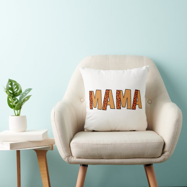 Cheetah Print Leopard Mamma Kudde (Stol)