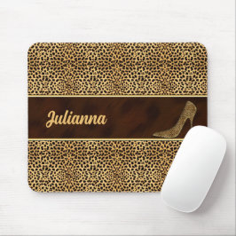 Cheetah Print med en Stiletto Heel Musmatta