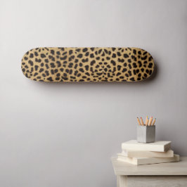 Cheetah Print Mini Skateboard Bräda 18,5 Cm