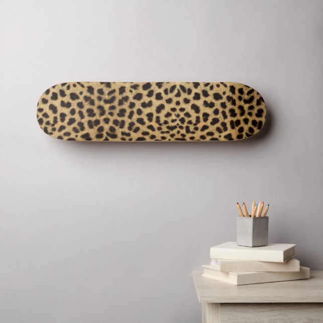 Cheetah Print Mini Skateboard Bräda 18,5 Cm (Väggkonst (Horz))