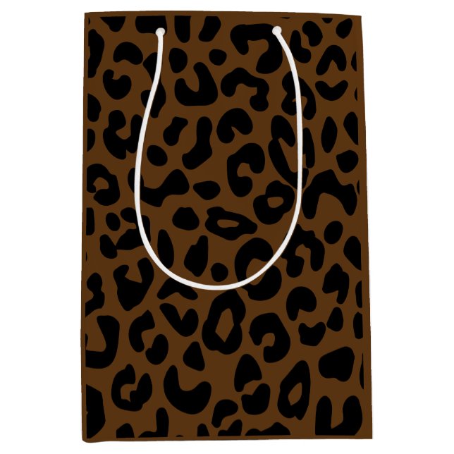 Cheetah Print Mönster Black Brown (Framsidan)