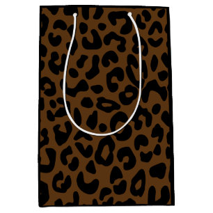 Cheetah Print Mönster Black Brown