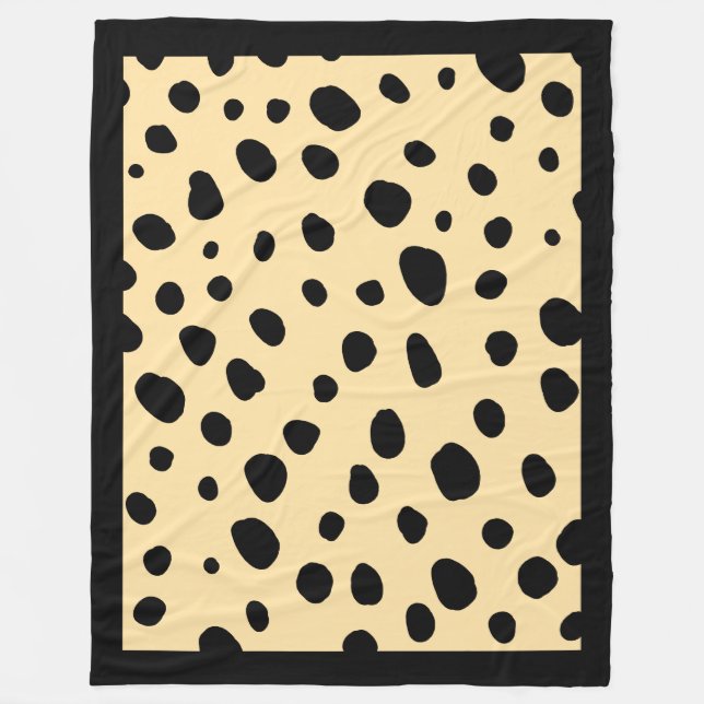 Cheetah Print Mönster Fleece Blanket (Framsidan)