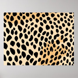 Cheetah Print Mönster Poster