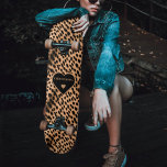Cheetah Print Mönster Tan Brown & Black Heart Mini Skateboard Bräda 18,5 Cm<br><div class="desc">Rödbrunt och svart cheetah skriver ut skateboard med hjärtform för kvinnor och flickor. Anpassa namn för en personlig.</div>