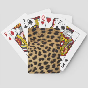 Cheetah Print Spel Kort