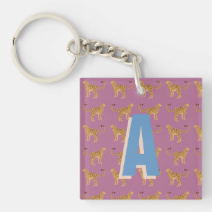 Cheetah, rosa leopard monogrammed