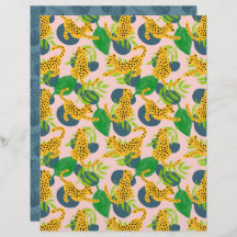 Cheetah Scrapbook Papper