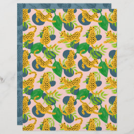 Cheetah Scrapbook Papper