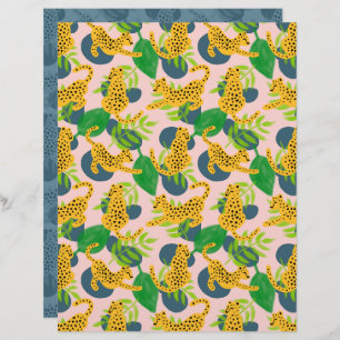 Cheetah Scrapbook Papper