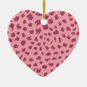 Cheetah skin julgransprydnad keramik