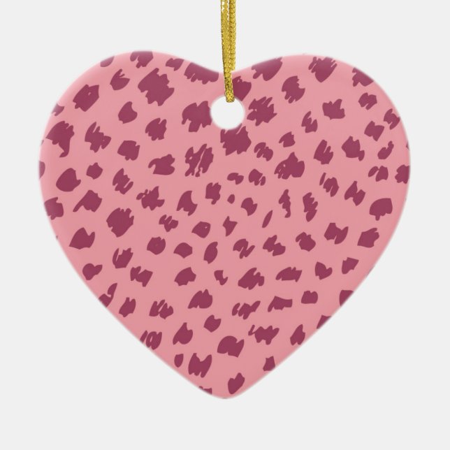 Cheetah skin julgransprydnad keramik (Framsidan)