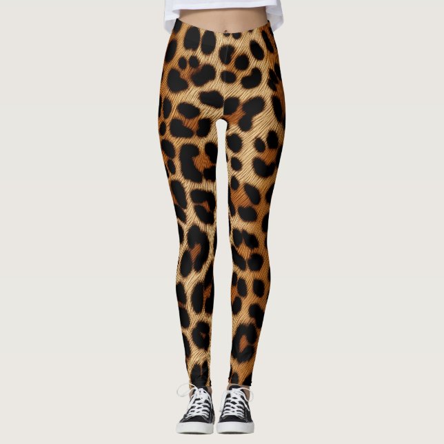Cheetah Skin Print Leggings (Framsida)