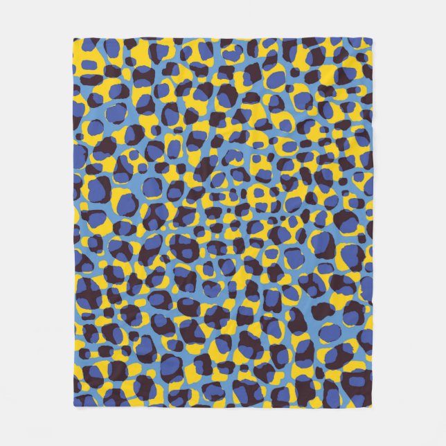 Cheetah skin struktur, sömlös djurskrift. fleecefilt (Framsidan)