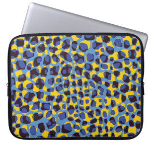 Cheetah skin struktur, sömlös djurskrift. laptop fodral