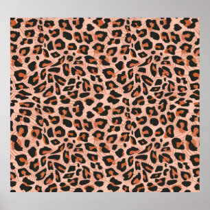 Cheetah-skinn, svävande mönster. poster
