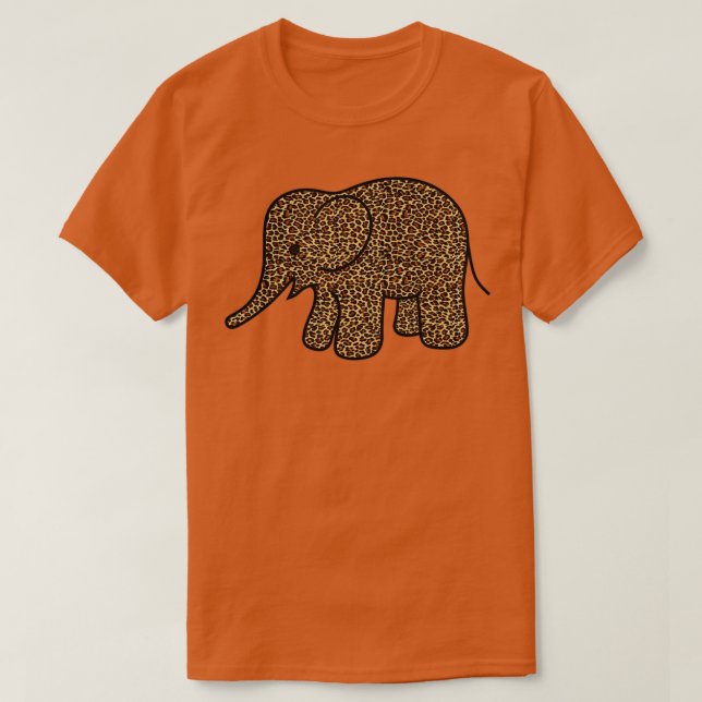 CHEETAH skriver ut elefant T Shirt (Design framsida)