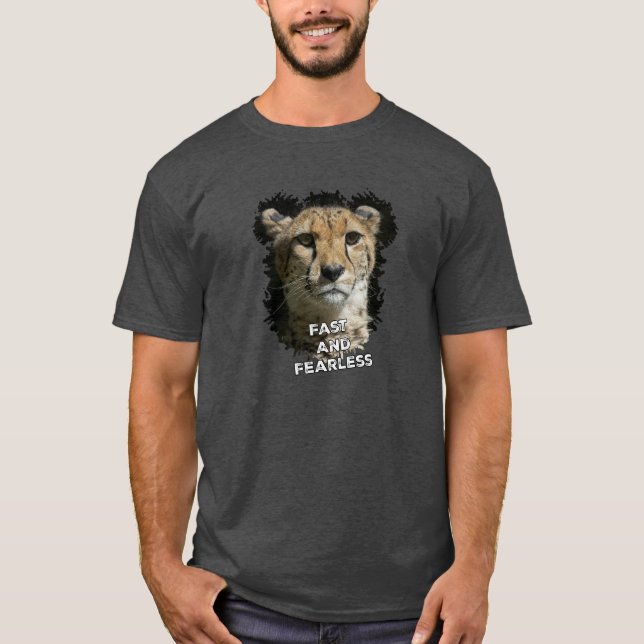 Cheetah snabbt och fruktlöst t shirt (Framsida)