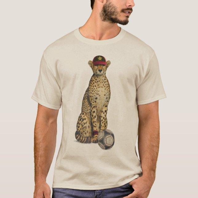 Cheetah Soccer Time T Shirt (Framsida)