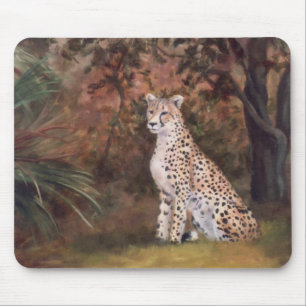 Cheetah som sitter stolt Mousepad Musmatta