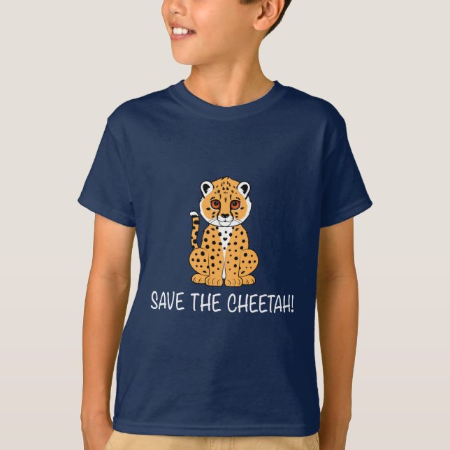Cheetah: Spara cheetahen Tee (Framsida)