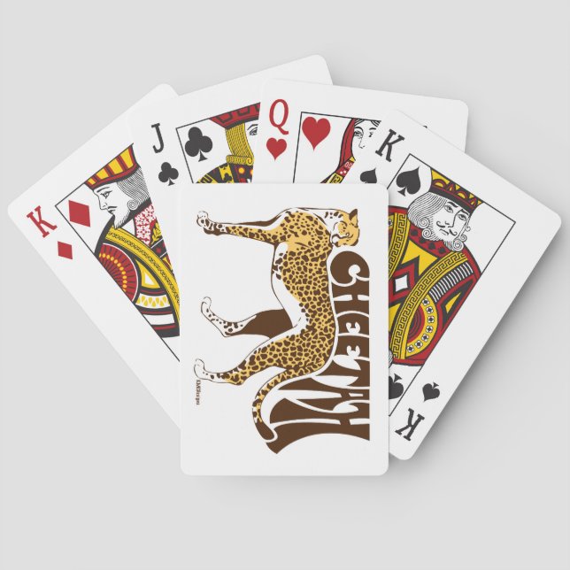 Cheetah Spel Kort (Baksidan)