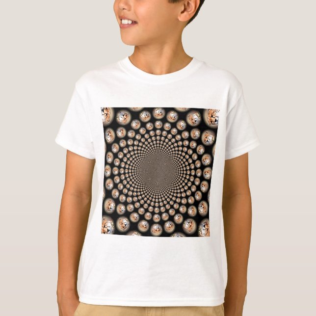Cheetah Spin Spectacle - Kattdjur Frenzy: Färgfull T-shirt (Framsida)