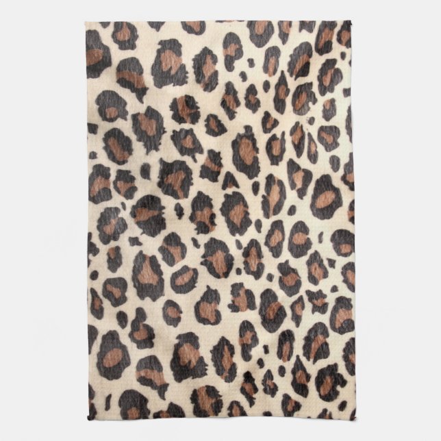 Cheetah Spot Animal Print Vild Kitchen Dish Towel Kökshandduk (Vertikal)