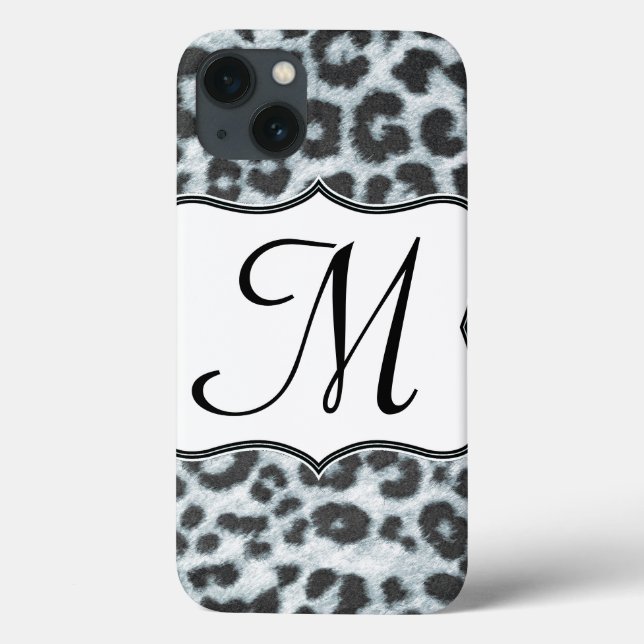 Cheetah Spot Animal Print Vild Monogram IPAD Case (Baksida)